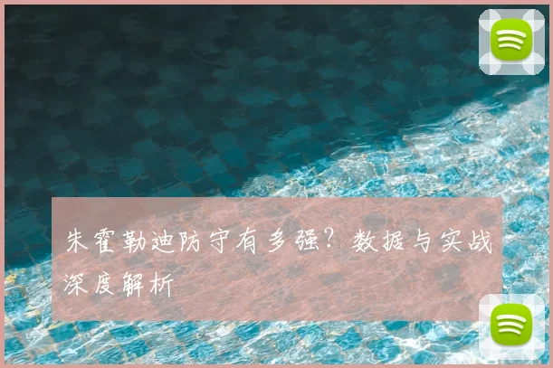朱霍勒迪防守有多强？数据与实战深度解析